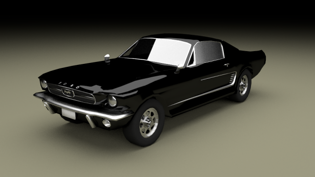 muscle car gt 1967 3D Model .c4d .max .obj .3ds .fbx .stl .blend 