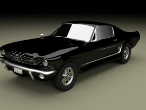 muscle car gt 1967 3D Model