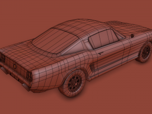 muscle car gt 1967 3D Model