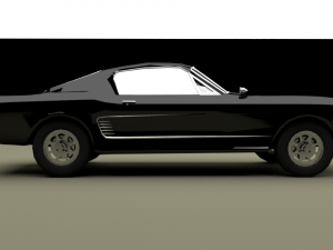 muscle car gt 1967 3D Model