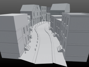 street scene europe 3D मॉडल