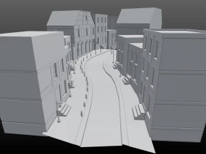 street scene europe 3D Model