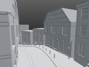 street scene europe 3D मॉडल
