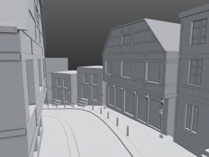 street scene europe 3D Model