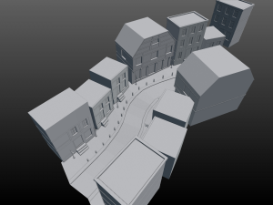 street scene europe 3D मॉडल