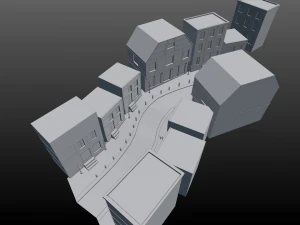 street scene europe 3D Model