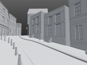 street scene europe 3D मॉडल