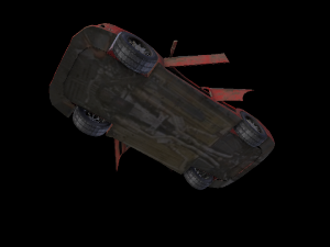 broken car post apocaliptic 3D Model