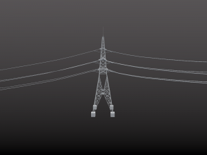power line 110 kv -110 3D Model