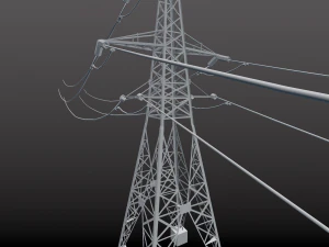 power line 110 kv -110 3D Model