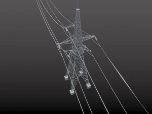 power line 110 kv -110 3D Model