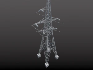 power line 110 kv -110 3D Model