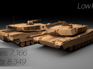m1a2 abrams tank 3D-Modell