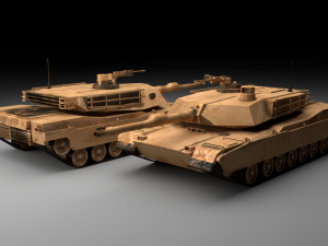 m1a2 abrams tank 3D Model