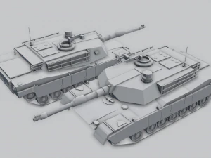 m1a2 abrams tank 3D Model