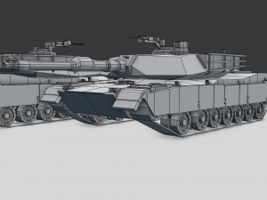 m1a2 abrams tank 3D Model