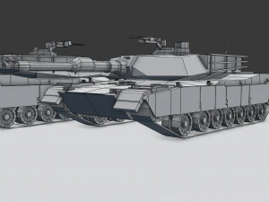 m1a2 abrams tank 3D Model