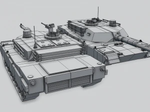 m1a2 abrams tank 3D Model