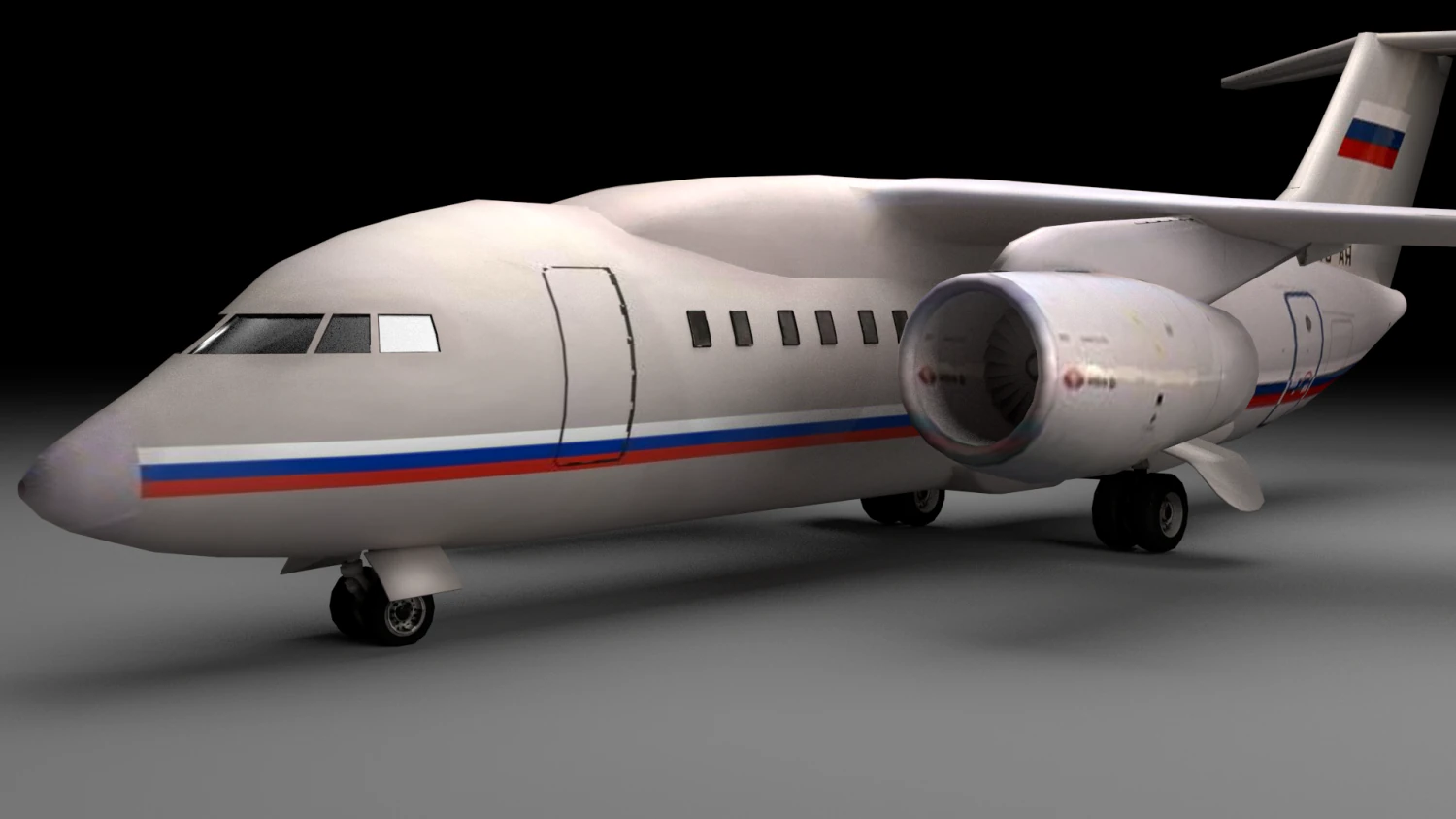 antonov an-148 3D Model .c4d .max .obj .3ds .fbx .stl .blend 