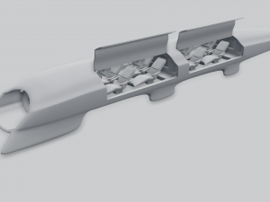 hyperloop Modelo 3D