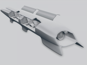 hyperloop Modelo 3D