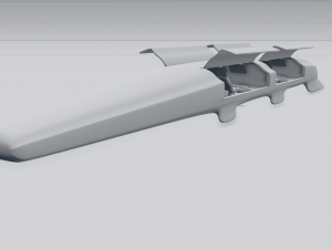 hyperloop Modelo 3D