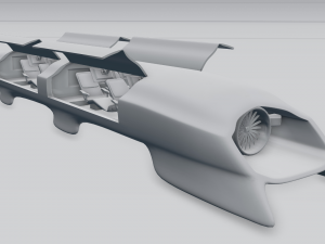 hyperloop Modelo 3D