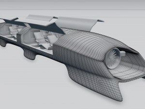 hyperloop Modelo 3D