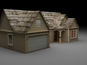 american house 3D 模型
