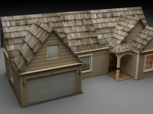 american house 3D 模型
