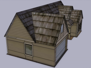american house 3D 模型