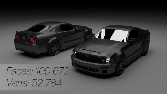 muscle car gt 3D 모델 .c4d .max .obj .3ds .fbx .stl .blend 