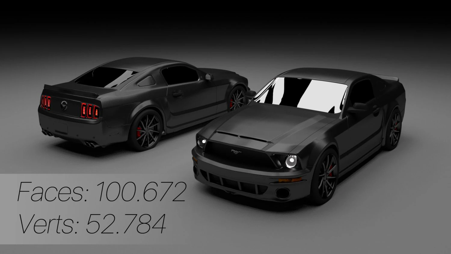 muscle car gt 3D Model .c4d .max .obj .3ds .fbx .stl .blend