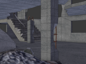ruined building low poly 3D 模型