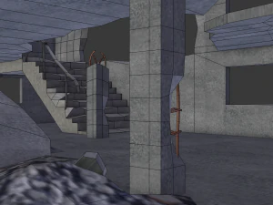 ruined building low poly 3D Model