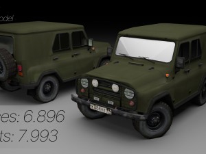 uaz Modelo 3D