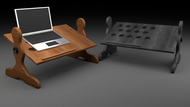 table for notebook 3D Model .c4d .max .obj .3ds .fbx .stl .blend 