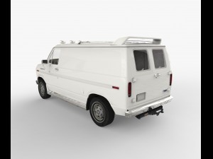 ford e-150 commercial van 1982 3D मॉडल