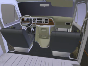 ford e-150 commercial van 1982 3D Model
