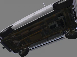 ford e-150 commercial van 1982 3D Model