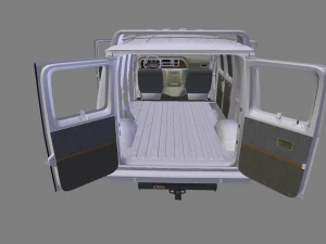 ford e-150 commercial van 1982 3D Model