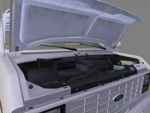ford e-150 commercial van 1982 3D Model