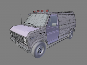 ford e-150 commercial van 1982 3D मॉडल