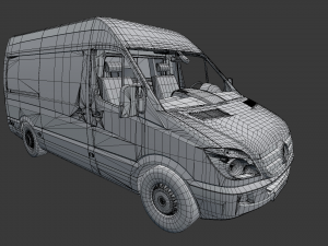 mercedes benz sprinter 3D Model