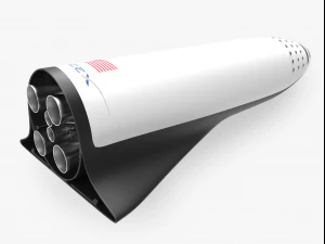 big falcon rocket bfr 3D Model