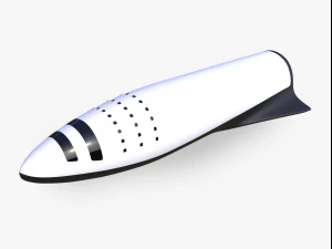 big falcon rocket bfr 3D Model