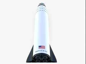 big falcon rocket bfr Model 3D