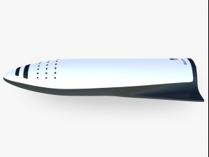 big falcon rocket bfr Model 3D