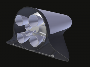 big falcon rocket bfr Model 3D