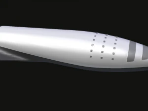 big falcon rocket bfr 3D Model